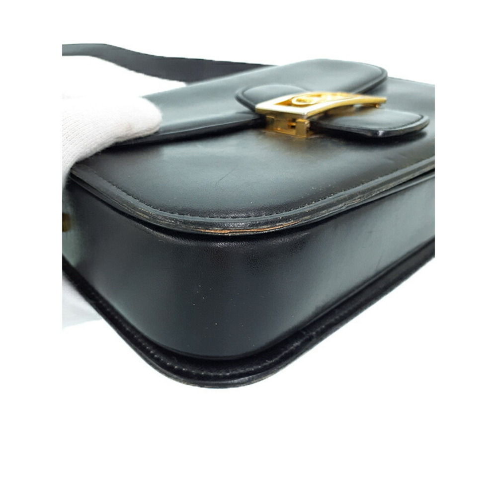 Celine Carriage Buckle Leather Shoulder Bag - Picture 5 of 9